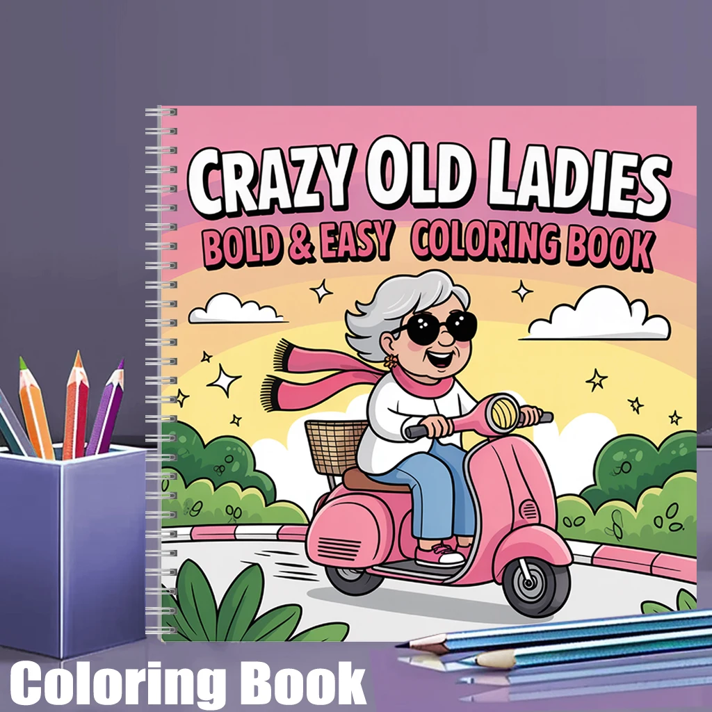 Crazy Old Ladies Coloring Book - Chalk Bag 评论和价格