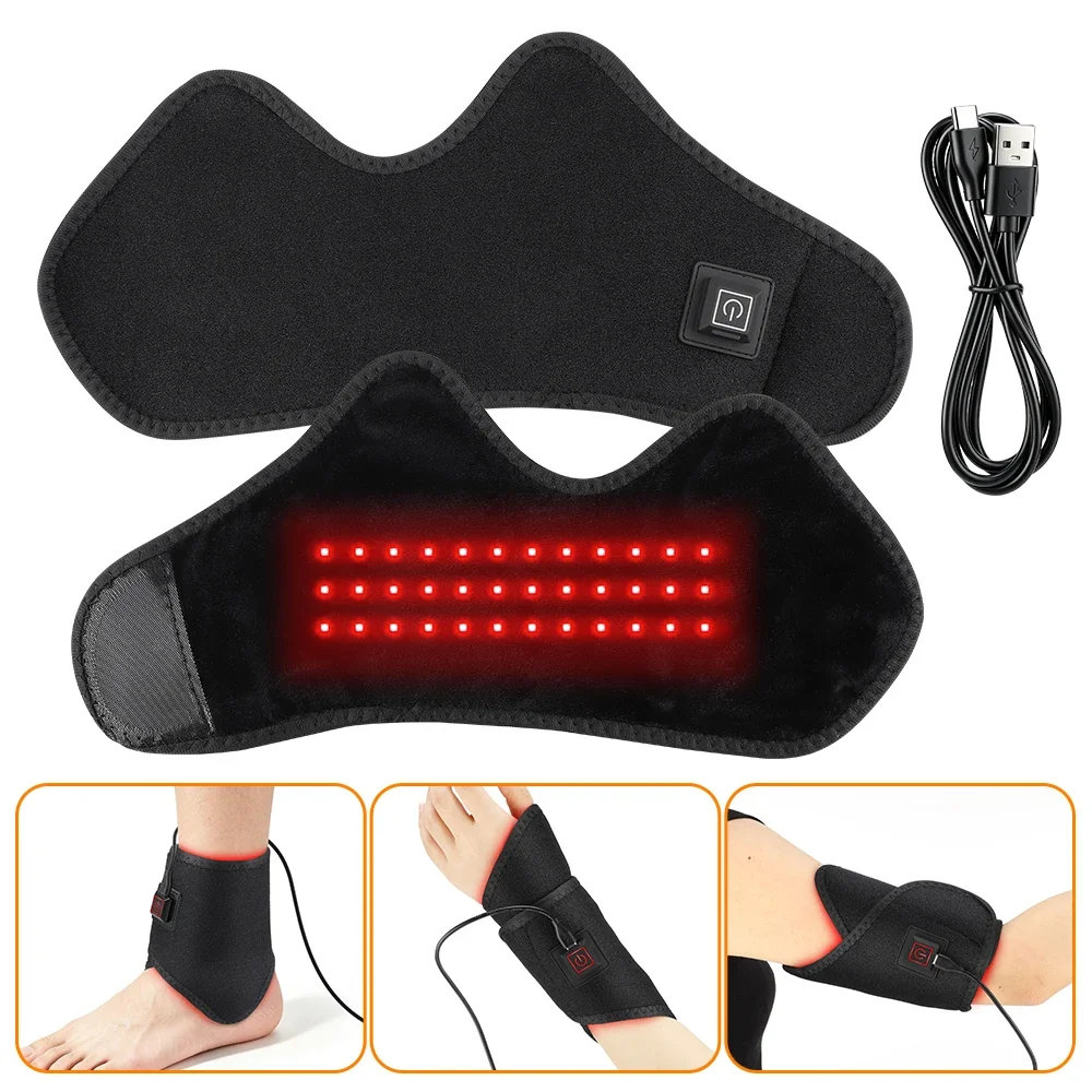 Heating Ankle Wrap with Red Li - Wrist Wraps 评论和价格