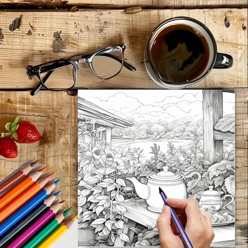 Tea In The Gardens Coloring Bo - Chalk Bag 评论和价格